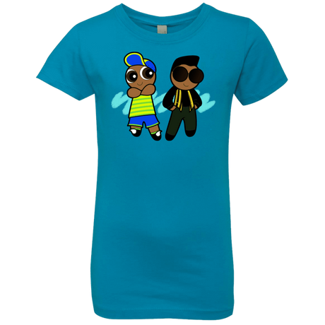 T-Shirts Turquoise / YXS Puff Prince Girls Premium T-Shirt