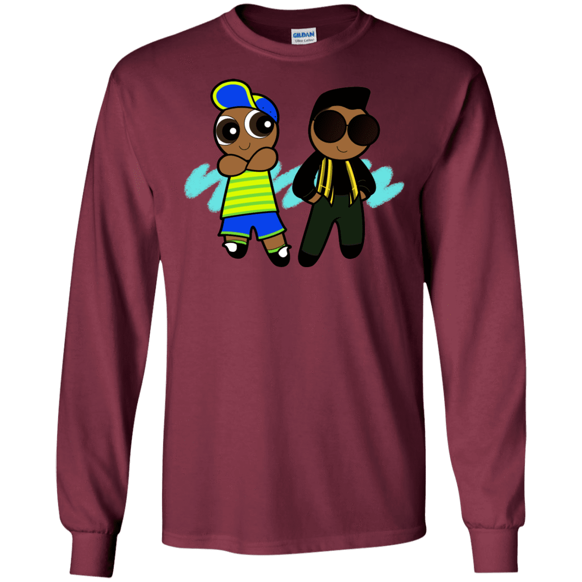 T-Shirts Maroon / S Puff Prince Men's Long Sleeve T-Shirt