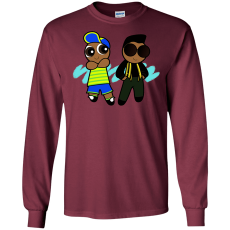 T-Shirts Maroon / S Puff Prince Men's Long Sleeve T-Shirt