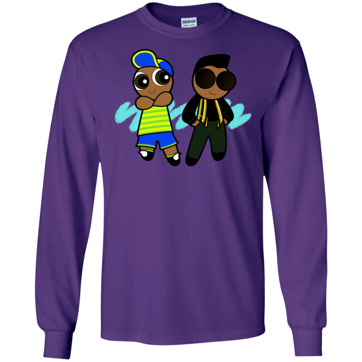 T-Shirts Purple / S Puff Prince Men's Long Sleeve T-Shirt