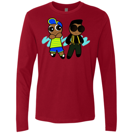 T-Shirts Cardinal / S Puff Prince Men's Premium Long Sleeve