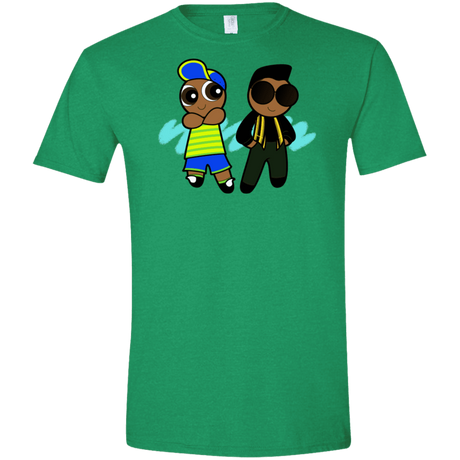 T-Shirts Heather Irish Green / M Puff Prince Men's Semi-Fitted Softstyle