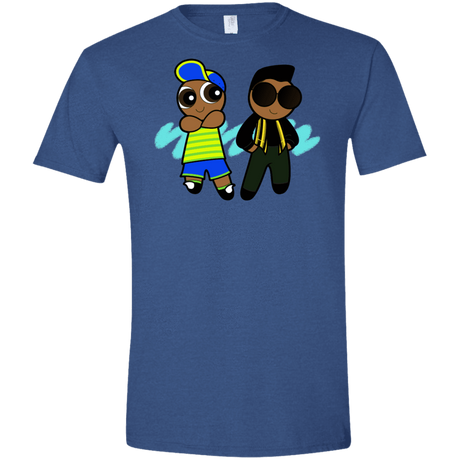 T-Shirts Heather Royal / X-Small Puff Prince Men's Semi-Fitted Softstyle