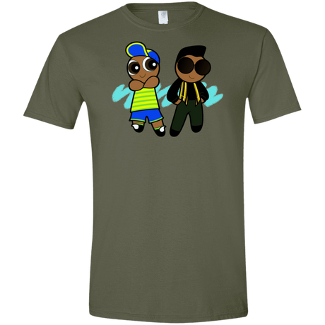 T-Shirts Military Green / S Puff Prince Men's Semi-Fitted Softstyle