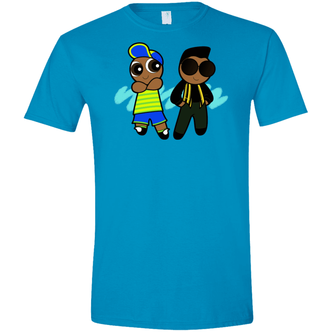 T-Shirts Sapphire / S Puff Prince Men's Semi-Fitted Softstyle