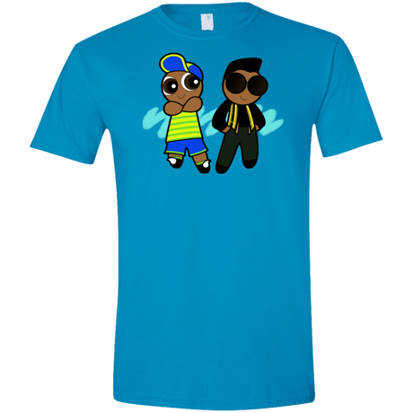 T-Shirts Sapphire / S Puff Prince Men's Semi-Fitted Softstyle