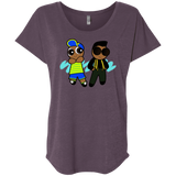 T-Shirts Vintage Purple / X-Small Puff Prince Triblend Dolman Sleeve