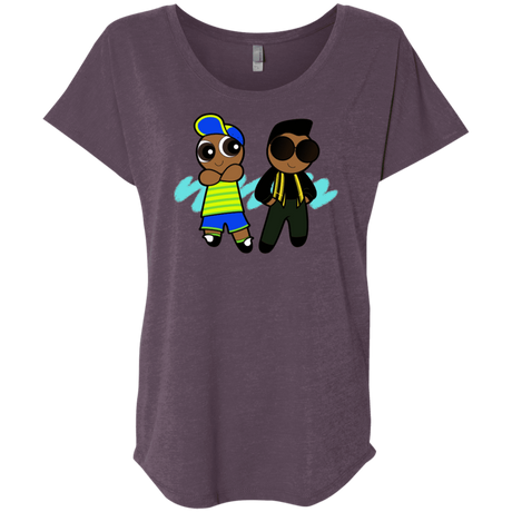 T-Shirts Vintage Purple / X-Small Puff Prince Triblend Dolman Sleeve