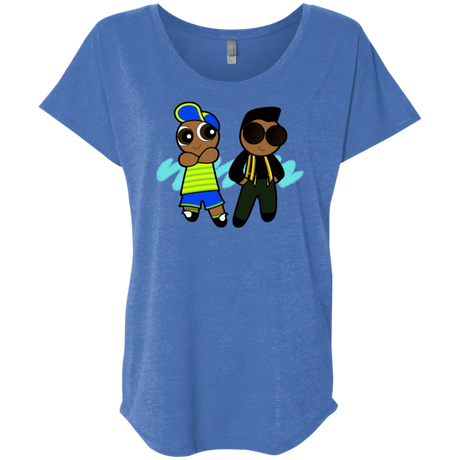 T-Shirts Vintage Royal / X-Small Puff Prince Triblend Dolman Sleeve