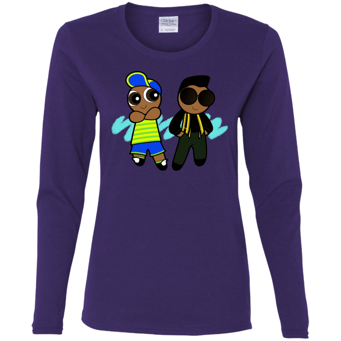 T-Shirts Purple / S Puff Prince Women's Long Sleeve T-Shirt