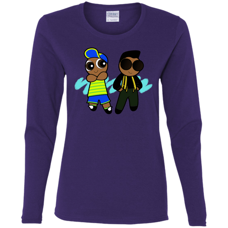 T-Shirts Purple / S Puff Prince Women's Long Sleeve T-Shirt