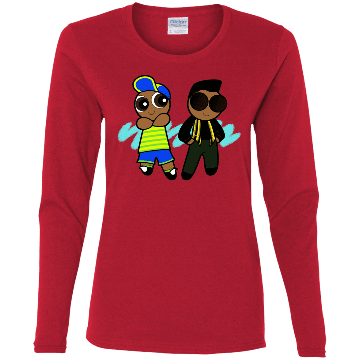 T-Shirts Red / S Puff Prince Women's Long Sleeve T-Shirt