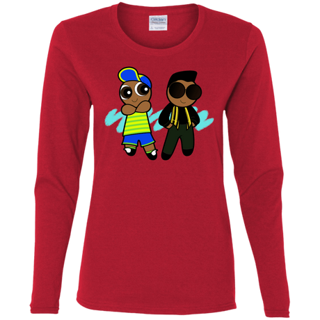 T-Shirts Red / S Puff Prince Women's Long Sleeve T-Shirt