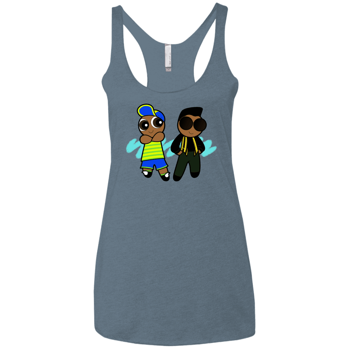 T-Shirts Indigo / X-Small Puff Prince Women's Triblend Racerback Tank