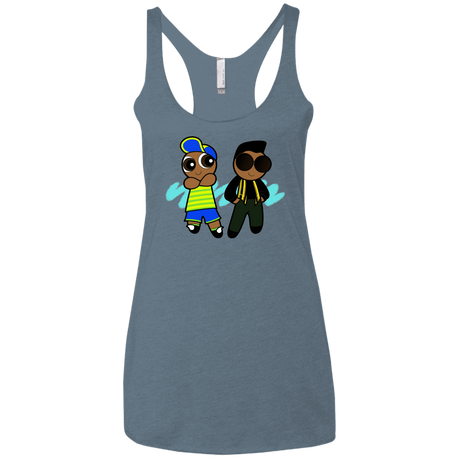T-Shirts Indigo / X-Small Puff Prince Women's Triblend Racerback Tank