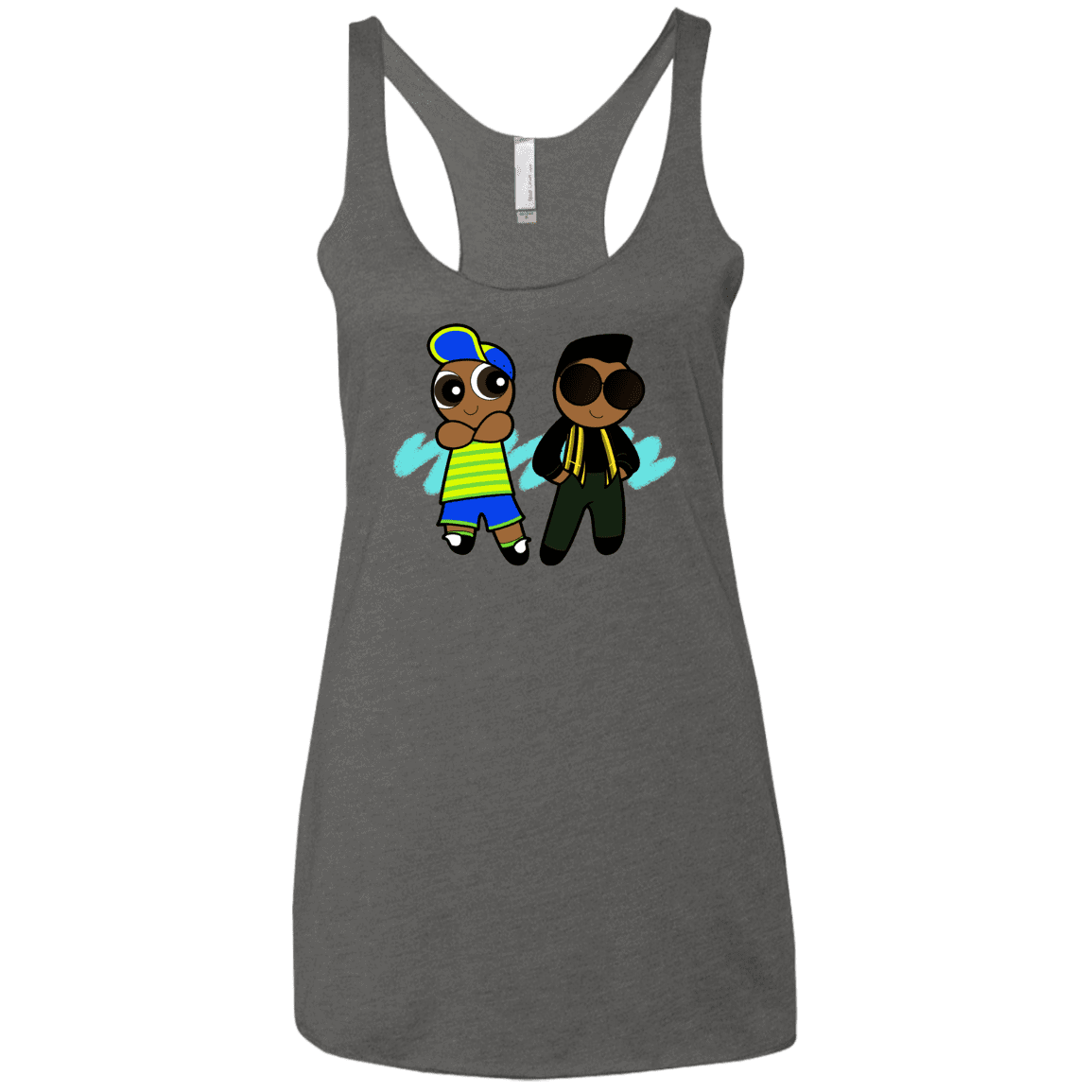 T-Shirts Premium Heather / X-Small Puff Prince Women's Triblend Racerback Tank