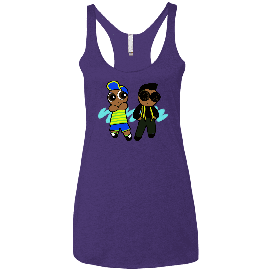 T-Shirts Purple Rush / X-Small Puff Prince Women's Triblend Racerback Tank