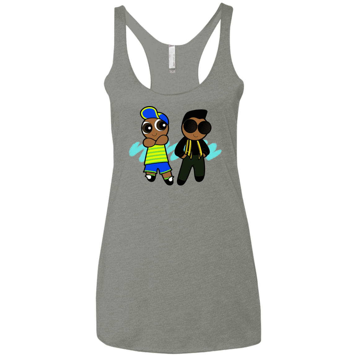 T-Shirts Venetian Grey / X-Small Puff Prince Women's Triblend Racerback Tank