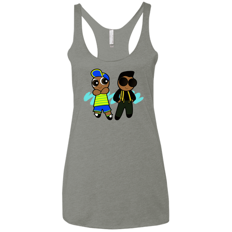 T-Shirts Venetian Grey / X-Small Puff Prince Women's Triblend Racerback Tank