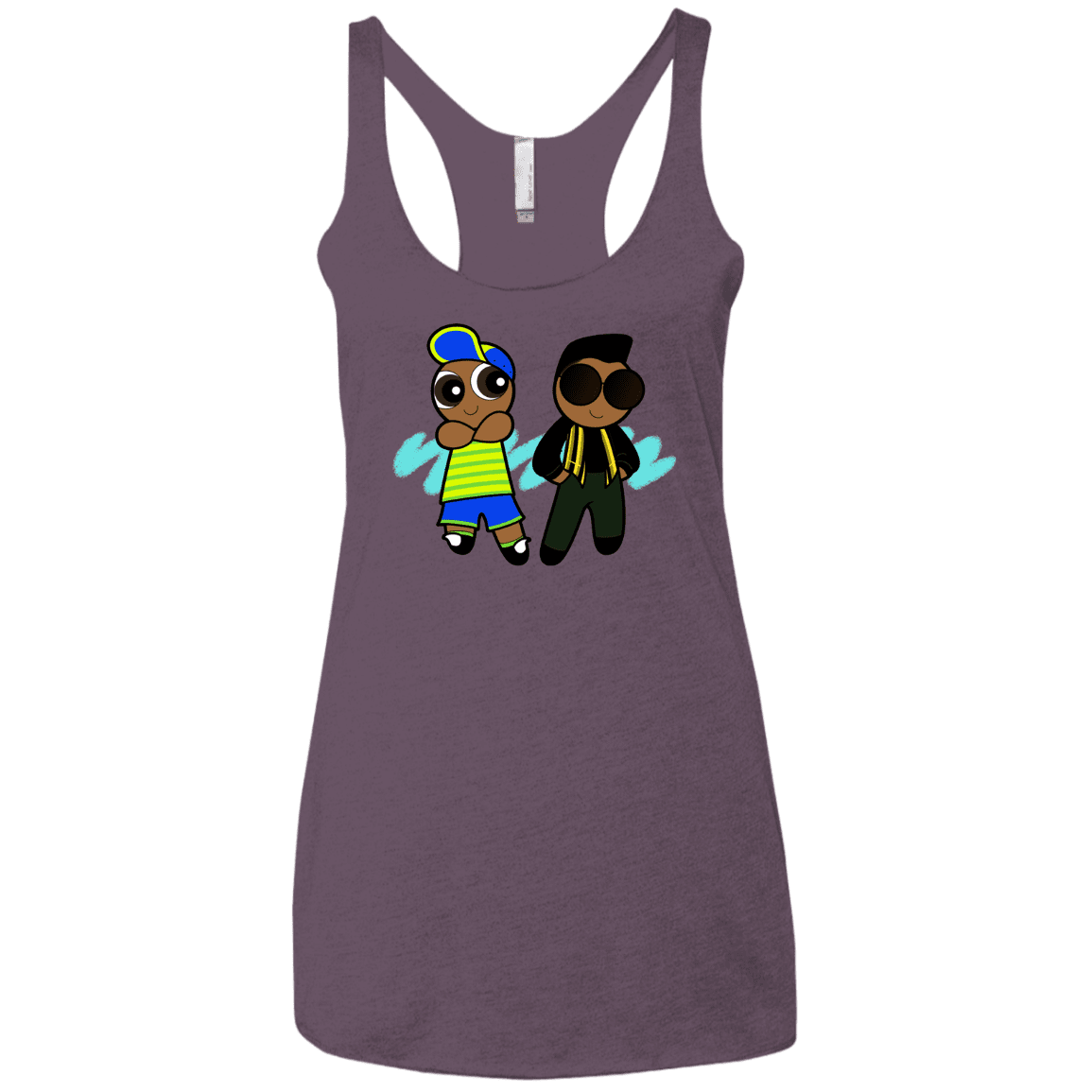 T-Shirts Vintage Purple / X-Small Puff Prince Women's Triblend Racerback Tank