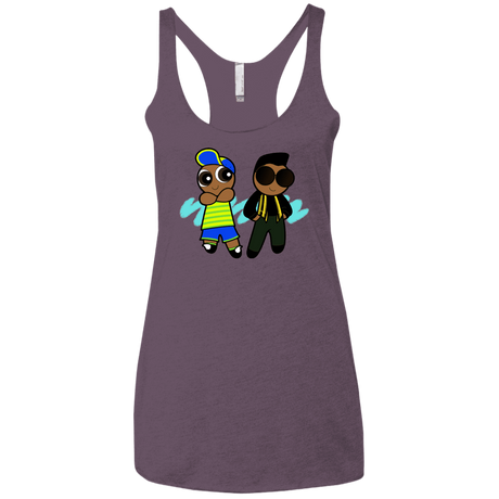 T-Shirts Vintage Purple / X-Small Puff Prince Women's Triblend Racerback Tank