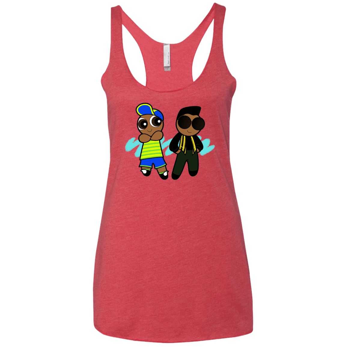 T-Shirts Vintage Red / X-Small Puff Prince Women's Triblend Racerback Tank