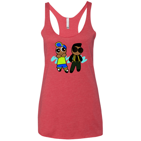 T-Shirts Vintage Red / X-Small Puff Prince Women's Triblend Racerback Tank