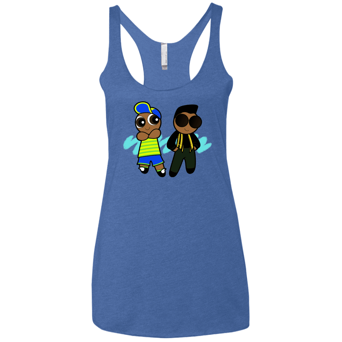 T-Shirts Vintage Royal / X-Small Puff Prince Women's Triblend Racerback Tank