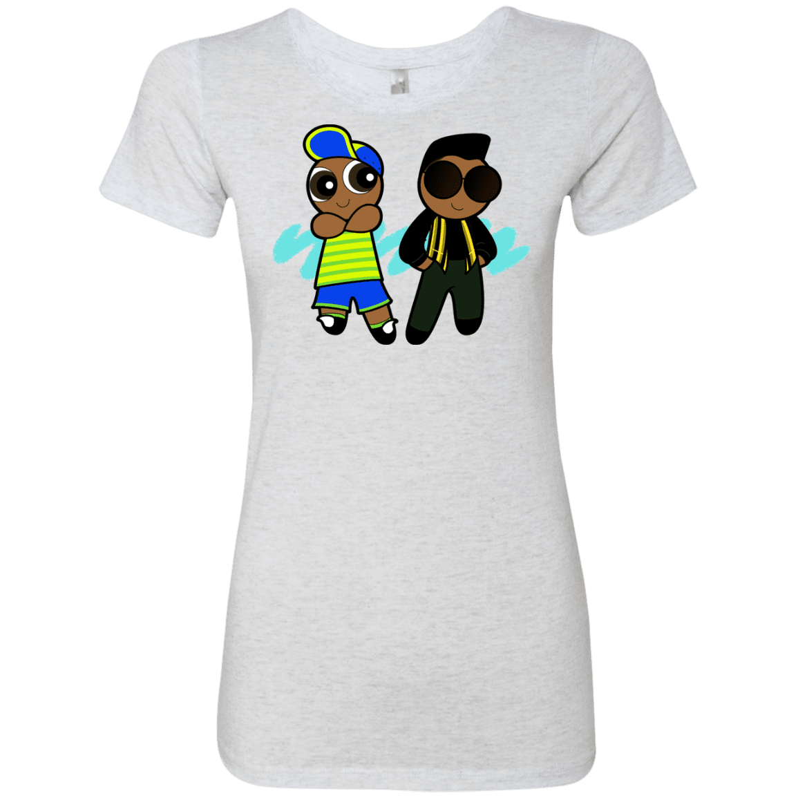 T-Shirts Heather White / S Puff Prince Women's Triblend T-Shirt