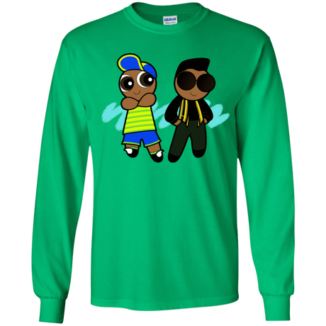 T-Shirts Irish Green / YS Puff Prince Youth Long Sleeve T-Shirt