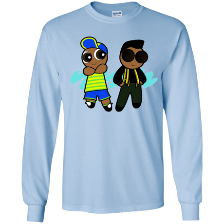 T-Shirts Light Blue / YS Puff Prince Youth Long Sleeve T-Shirt