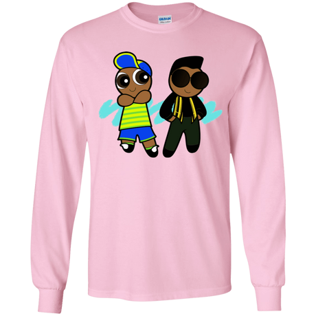 T-Shirts Light Pink / YS Puff Prince Youth Long Sleeve T-Shirt