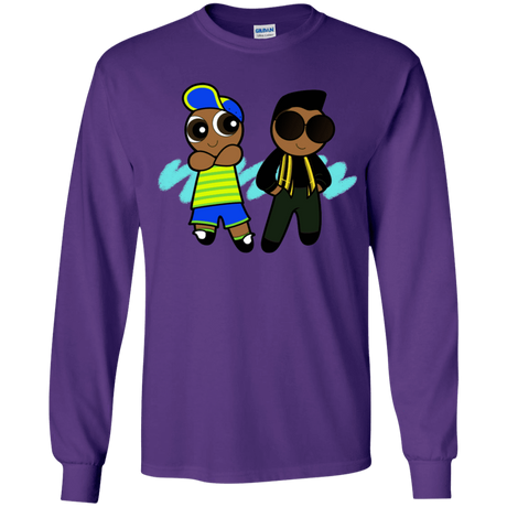 T-Shirts Purple / YS Puff Prince Youth Long Sleeve T-Shirt