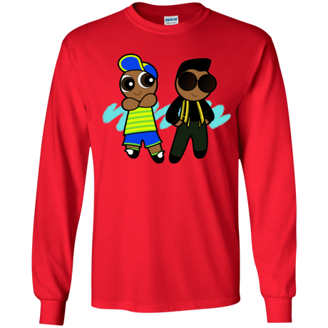 T-Shirts Red / YS Puff Prince Youth Long Sleeve T-Shirt