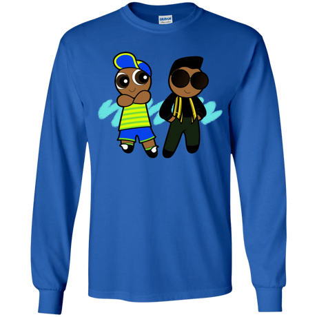 T-Shirts Royal / YS Puff Prince Youth Long Sleeve T-Shirt