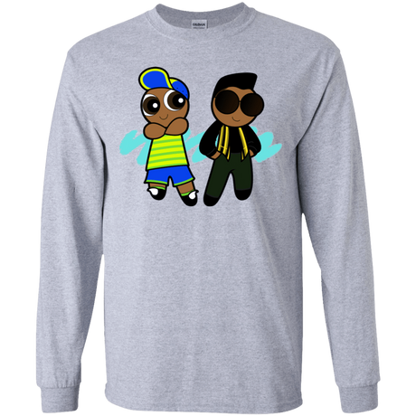 T-Shirts Sport Grey / YS Puff Prince Youth Long Sleeve T-Shirt