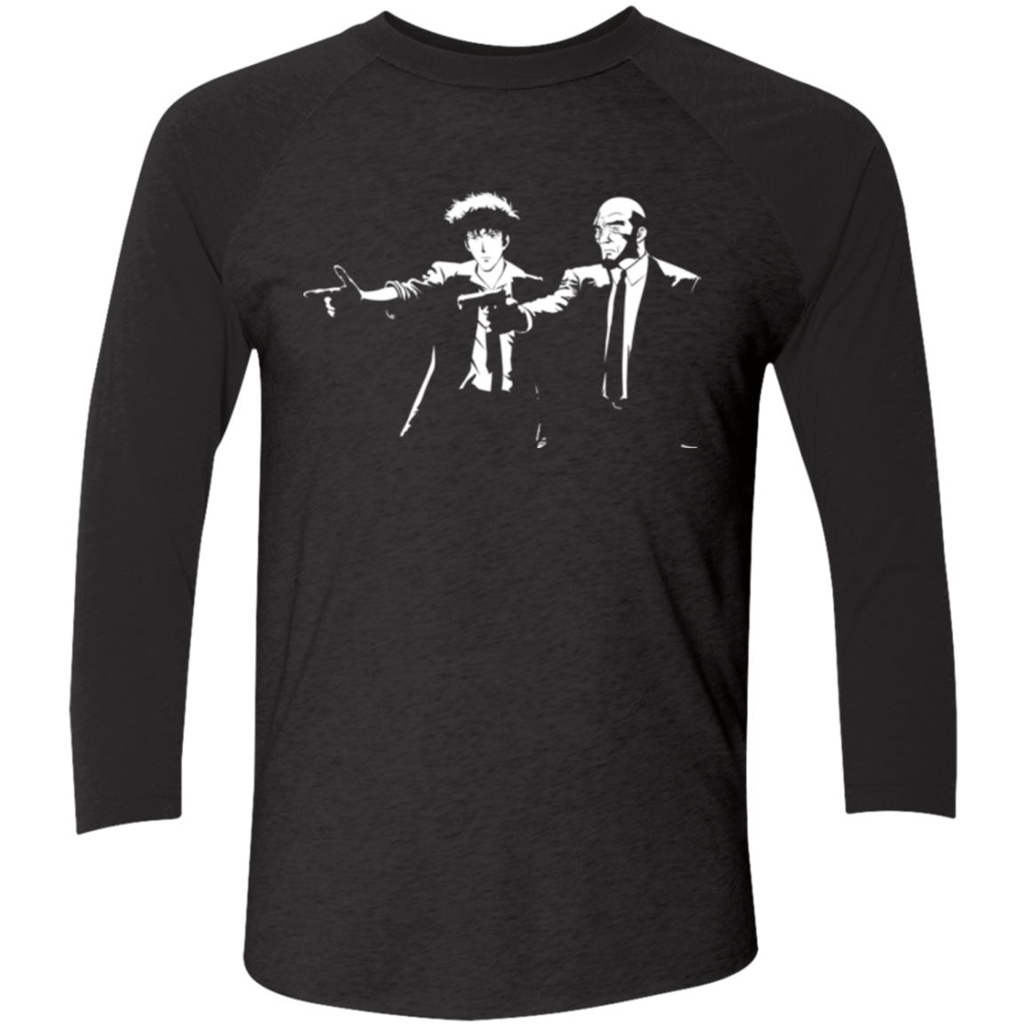 T-Shirts Vintage Black/Vintage Black / X-Small Pulp Bebop Men's Triblend 3/4 Sleeve