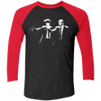 T-Shirts Vintage Black/Vintage Red / X-Small Pulp Bebop Men's Triblend 3/4 Sleeve
