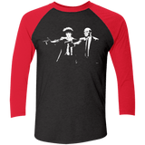 T-Shirts Vintage Black/Vintage Red / X-Small Pulp Bebop Men's Triblend 3/4 Sleeve