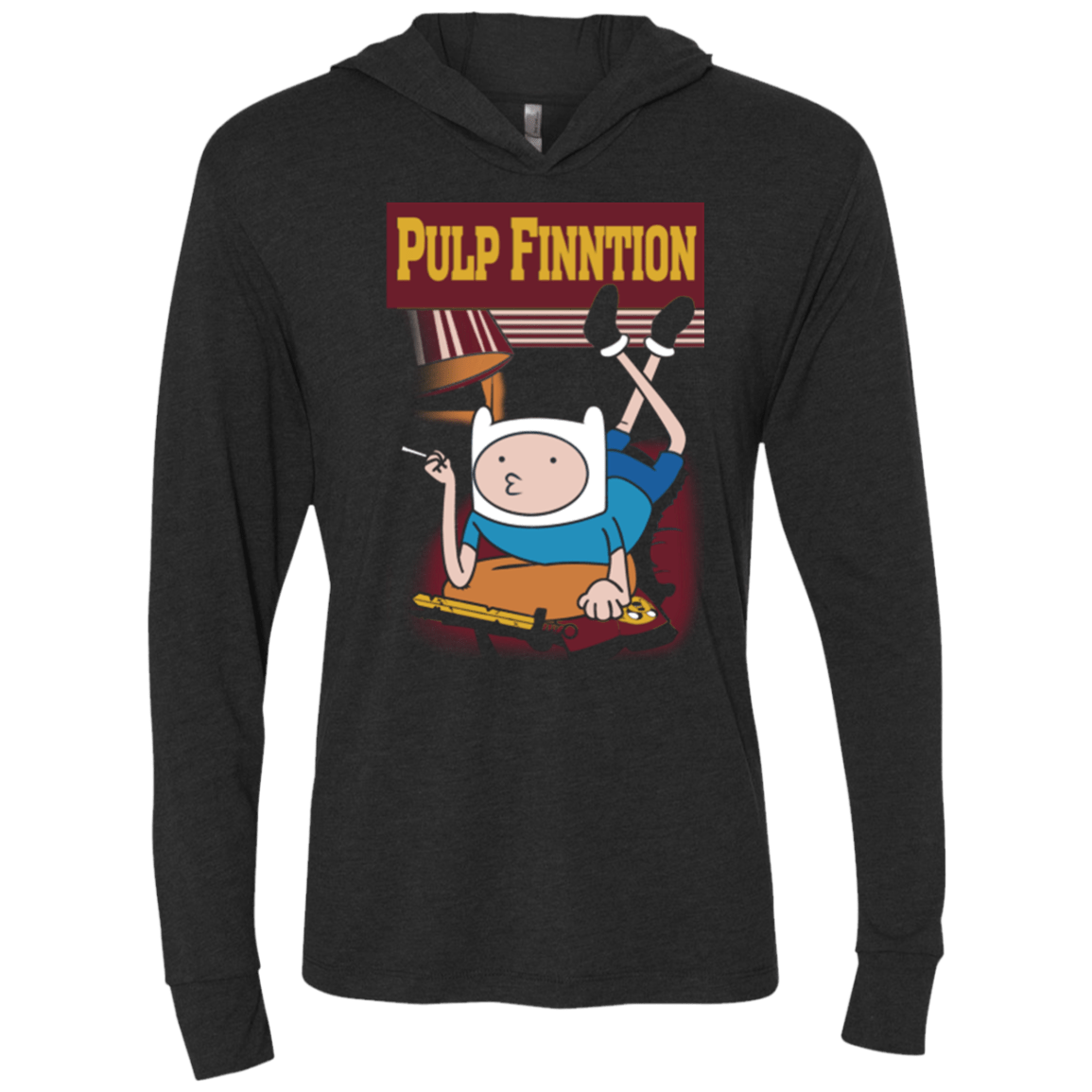 T-Shirts Vintage Black / X-Small Pulp Fiction Triblend Long Sleeve Hoodie Tee
