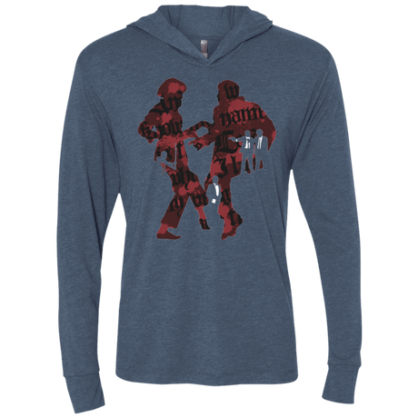 T-Shirts Indigo / X-Small Pulp Violence Triblend Long Sleeve Hoodie Tee