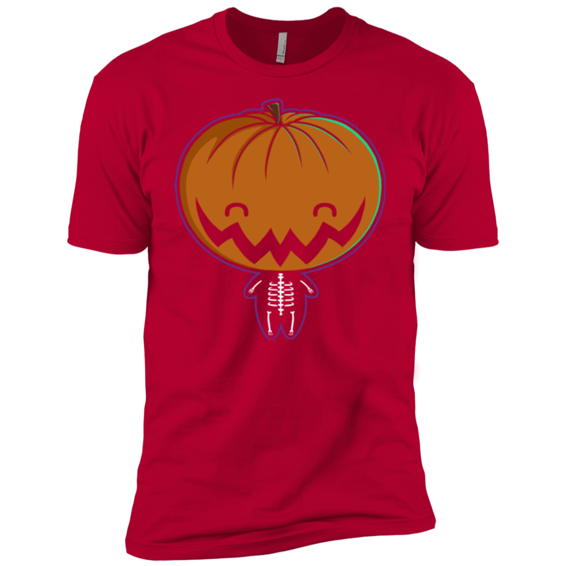 T-Shirts Red / YXS Pumpkin Head Boys Premium T-Shirt