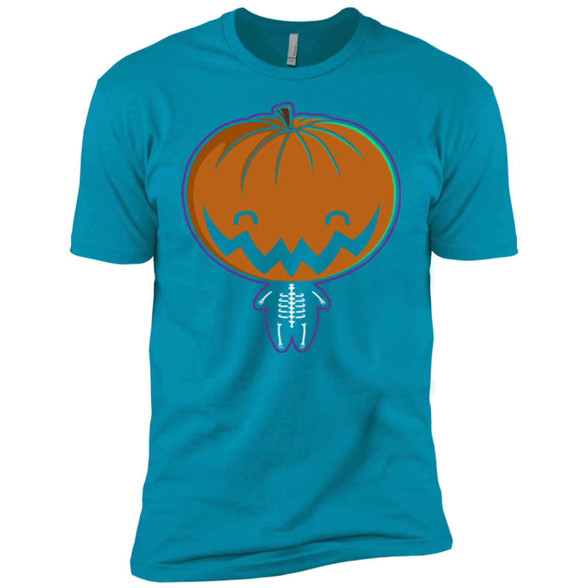 T-Shirts Turquoise / YXS Pumpkin Head Boys Premium T-Shirt