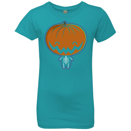 T-Shirts Tahiti Blue / YXS Pumpkin Head Girls Premium T-Shirt