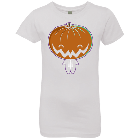 T-Shirts White / YXS Pumpkin Head Girls Premium T-Shirt
