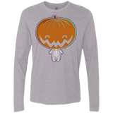 T-Shirts Heather Grey / Small Pumpkin Head Men's Premium Long Sleeve
