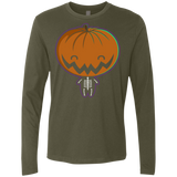 T-Shirts Military Green / Small Pumpkin Head Men's Premium Long Sleeve