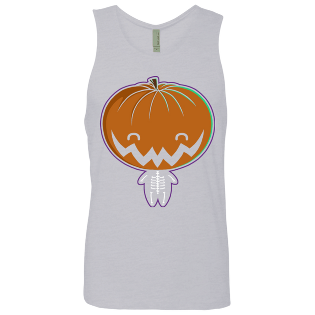T-Shirts Heather Grey / Small Pumpkin Head Men's Premium Tank Top