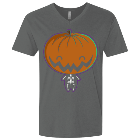 T-Shirts Heavy Metal / X-Small Pumpkin Head Men's Premium V-Neck