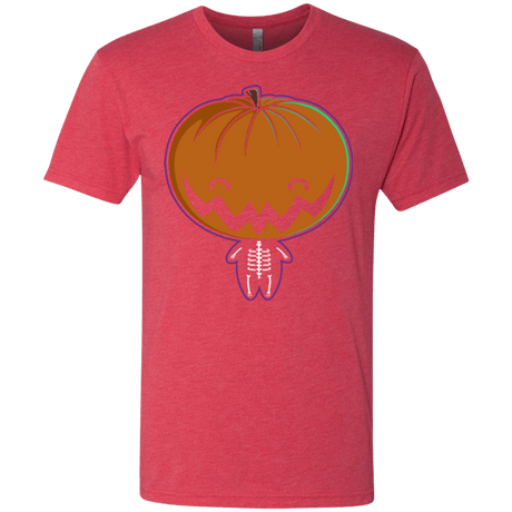 T-Shirts Vintage Red / Small Pumpkin Head Men's Triblend T-Shirt